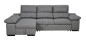 Chaiselongue cama Huesca, tela  magnol gris