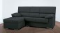 Chaiselongue Oferta modelo Conde  en Nevada 17 gris oscuro