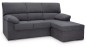 Chaiselongue Oferta modelo Conde  en Nevada 17 gris oscuro