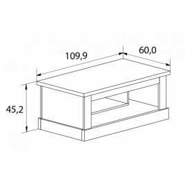 Mesa de centro modelo chellén