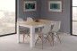 Mesa comedor Kendra extensible blanco roble