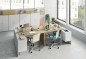 Mesa despacho Office con buc reversible roble canadian/blanco artik