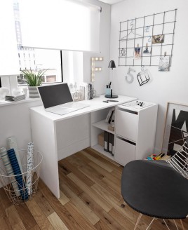 Mesa escritorio Adapta multiposicion blanco artik