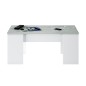 Mesa de centro elvable Flow en cemento/blanco artik