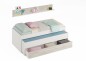 Cama Doble Juvenil Elliot con estante en blanco artik/velho