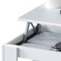 Mesa de centro elevable Ambit en blanco artik