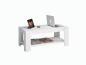 Mesa de centro elevable Ambit en blanco artik