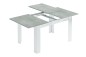 Mesa comedor Kendra extensible cemento/blanco