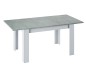 Mesa comedor Kendra extensible cemento/blanco