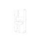 Mueble auxiliar cocina Kira 4p+1c blanco Artik/roble canadian