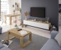 Mueble tv Kaway en roble nordic/blanco artik