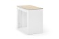 Mesa comedor-consola multifuncion Allongo-Kendra extensible en blanco roble