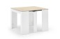 Mesa comedor-consola multifuncion Allongo-Kendra extensible en blanco roble