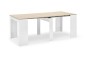 Mesa comedor-consola multifuncion Allongo-Kendra extensible en blanco roble