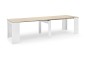 Mesa comedor-consola multifuncion Allongo-Kendra extensible en blanco roble