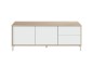 Modulo tv modelo urban plus-brooklyn, roble canadian/blanco