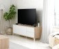 Modulo tv modelo urban plus-brooklyn, roble canadian/blanco