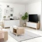 Modulo tv modelo urban plus-brooklyn, roble canadian/blanco