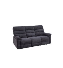 Sofá tres plazas Venecia electrico regalo sillón relax Venecia Tela gris oscuro