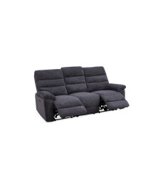 Sofá tres plazas Venecia electrico regalo sillón relax Venecia Tela gris oscuro