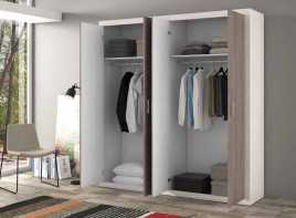 Armario Sara   4 puertas  en Canyon/trufa