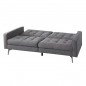 Sofa cama new york, clic clak en tela gris