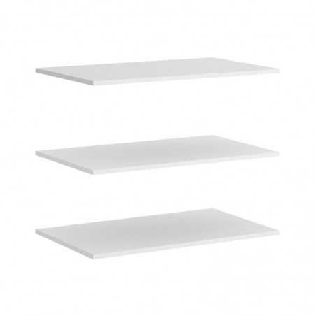 Pack de estantes para interior de mueble armario 150 modelo slide blanco