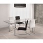 Mesa comedor cristal rectangular savia