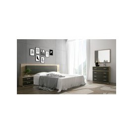 Dormitorio Arles completo con comoda color albo