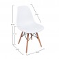 Silla modelo nordic blanca oferta