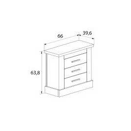 Dormitorio modelo chellen o1 color cañon