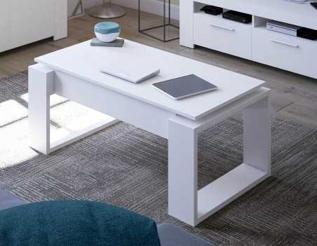 Mesa de centro elevable modelo urban blanco artik