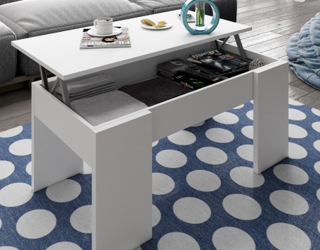 MESA DE CENTRO MODELO FLOW, BLANCO ARTIK