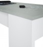 Mesa de centro modelo lia-flow, cemento/blanco artik