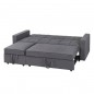 Sofa cama modela ebro c/ chaiselongue y cuatro formas