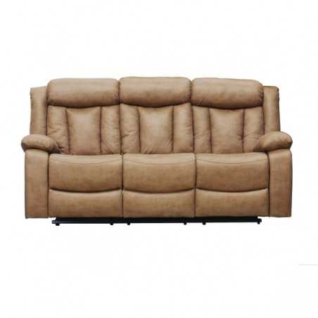 Sofas motril relax manual 3 PLAZAS ,2 PLAZAS ,1PLAZA  calmel y gris claro