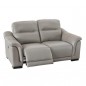 Conjunto sofas 3+2 plazas modelo  marcus electrico en piel color piedra