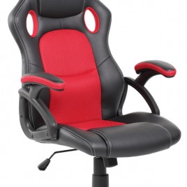 Silla oficina carolina  rojo ergonomica