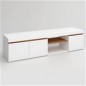 Mueble de t.v. modelo elis+estante en blanco natura