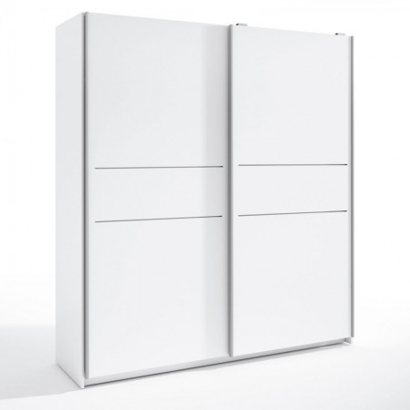 Armario  siena puertas correderas 182x200 blanco mate (Liquidacion)