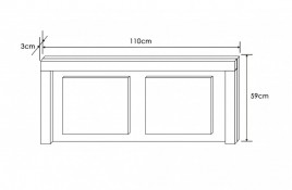 Copy of dormitorio monika 03 en pino andersen gris