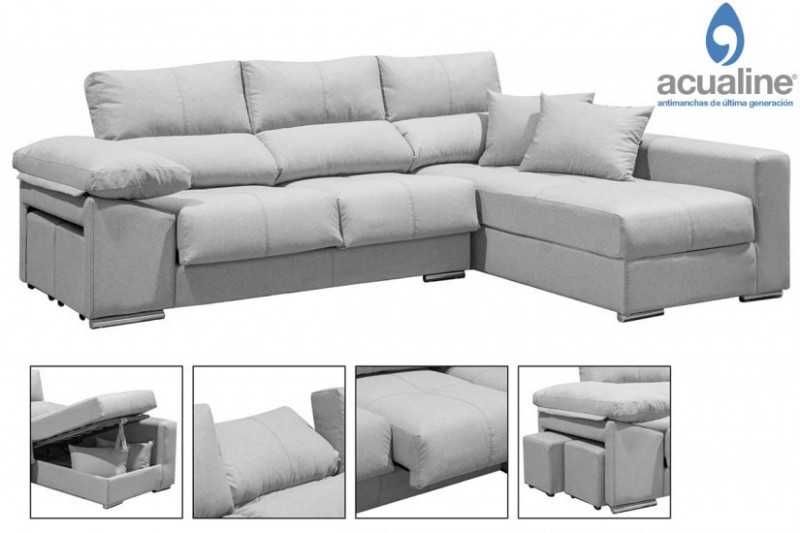 Sofá chaiselongue derecha copi gris