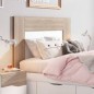 dormitorio luce con dos mesitas tres cajones y Xinfonier cannes en sahara y blanco