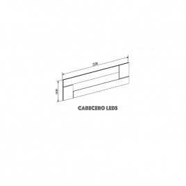 Cabecero leds modelo córdoba y mesitas