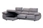 Sofá chaiselongue  black con arcon